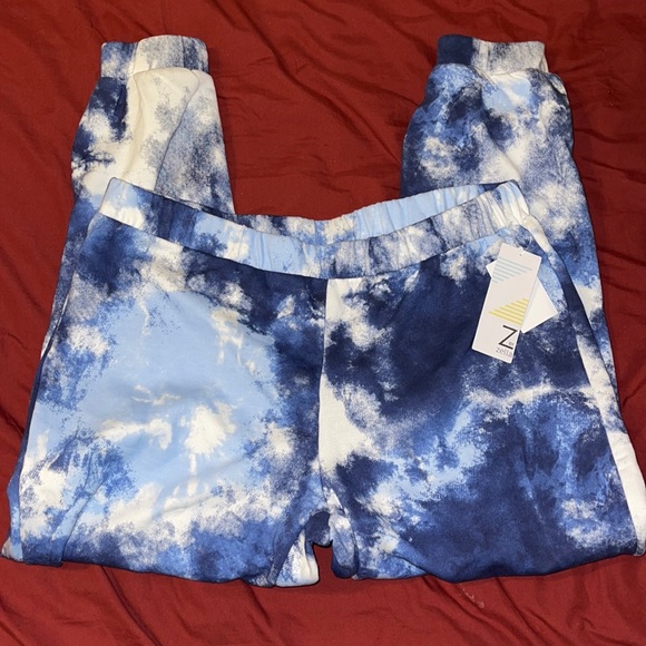 Z by Zella Pants \u0026 Jumpsuits | Nwt Z by Zella Tie Dye Jogger Pants | Color: Blue/White | Size: L | Shblond's Closet